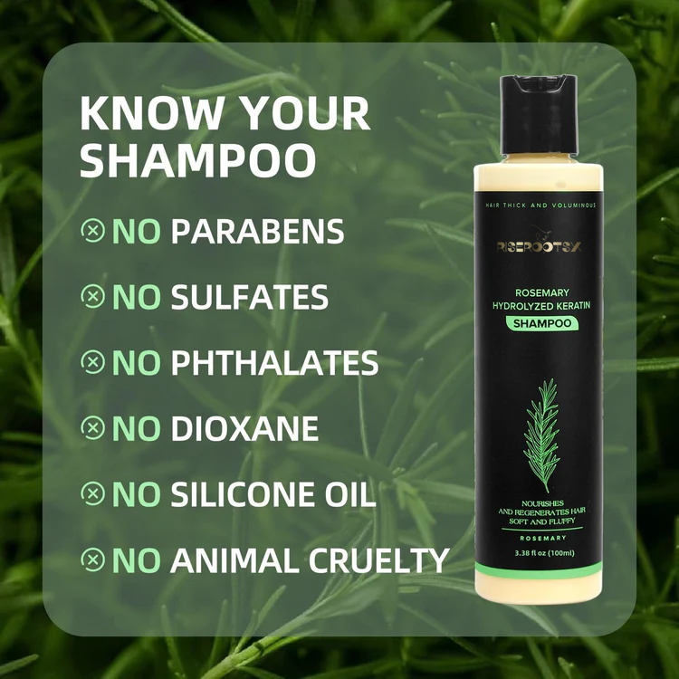🔥LAST DAY 50% OFF - 🌿Riserootsx® Organic Rosemary Hair Growth Shampoo