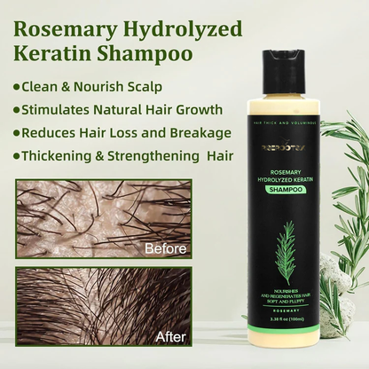 🔥LAST DAY 50% OFF - 🌿Riserootsx® Organic Rosemary Hair Growth Shampoo